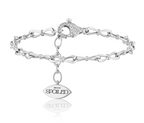 Together Forever Standard Infinity Link Bracelet in White Gold & Natural Diamonds