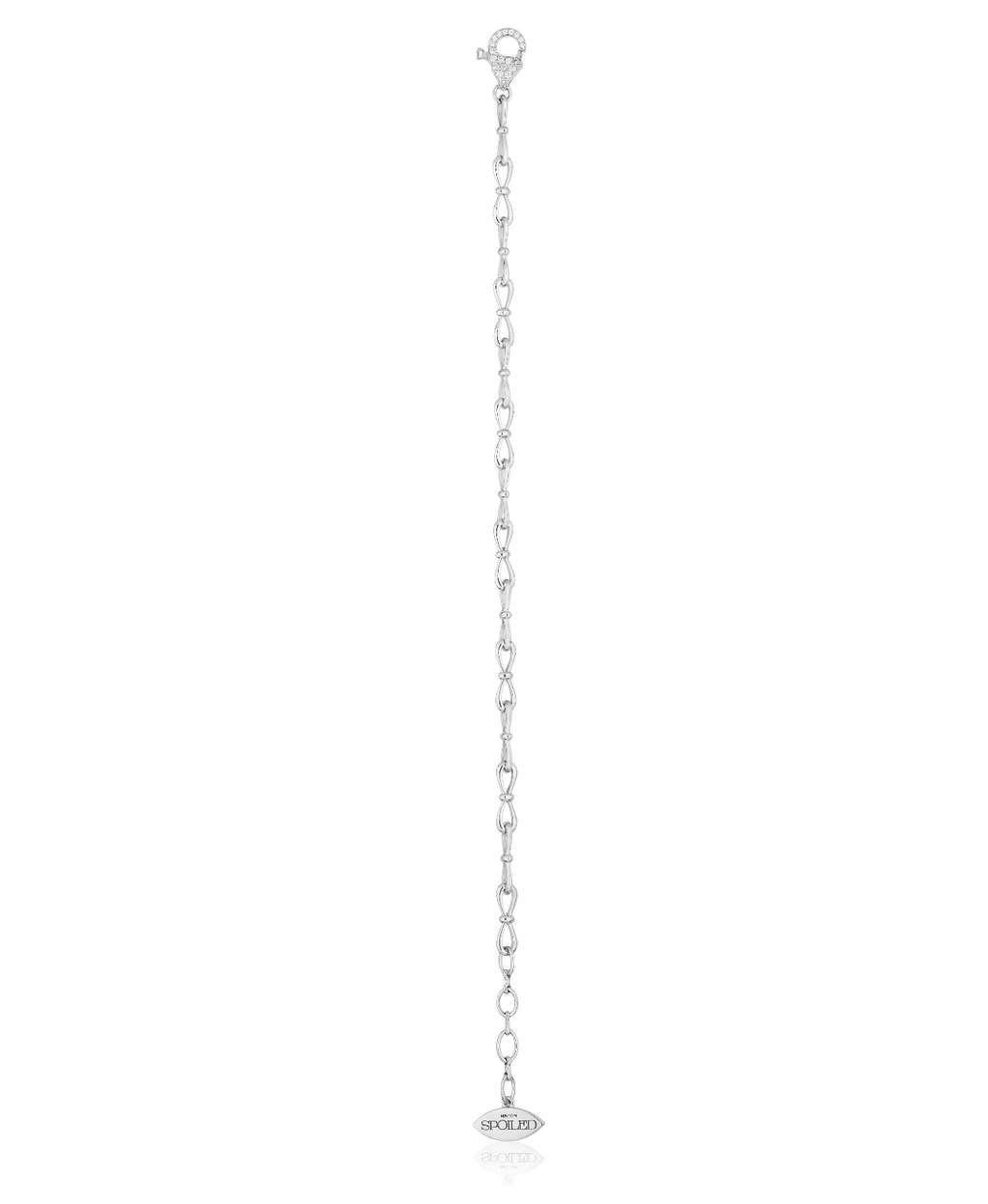 Together Forever Standard Infinity Link Bracelet in White Gold & Natural Diamonds
