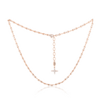 Together Forever Micro Infinity Link Necklace in Rose Gold with Natural Diamond Spoiled Clasp