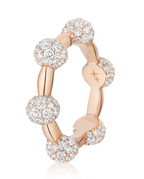 Celestial Ring in Rose Gold with White Diamonds