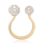 Celestial Toi et Moi Full Set Ring with Natural Diamonds in Yellow Gold