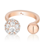 Celestial Toi et Moi Ring Semi Set in Rose Gold & Diamonds