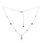 Spoiled Staples Round Celestial Pendant with Natural Diamonds and Rubies (Semi Mount)