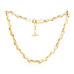 Together Forever Jumbo Forever Link Necklace Yellow Gold