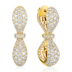 Together Forever Jumbo Infinity Earring Full Set in Yellow Gold & Natural Diamonds