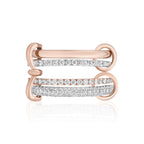 Together Forever Mini Infinity Link Ring in Rose Gold & Natural Diamonds