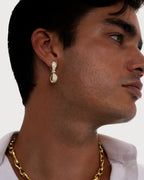 Together Forever Jumbo Infinity Earring Full Set in Yellow Gold & Natural Diamonds