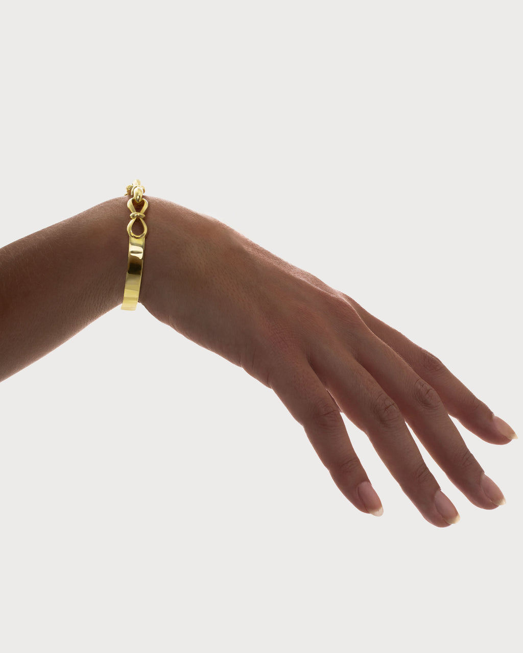 Together Forever Jumbo Infinity Cuff in Yellow Gold