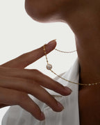 Celestial Single Charm Pendant in Yellow Gold with Spoiled Chain