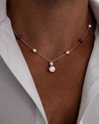 Spoiled Staples Round Celestial Pendant with Natural Diamonds and Rubies (Semi Mount)