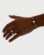 Spoiled Staples Round Semi-Mount Celestial Bracelet with Natural Diamonds and Rubies