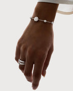 Spoiled Staples Round Semi-Mount Celestial Bracelet with Natural Diamonds and Rubies