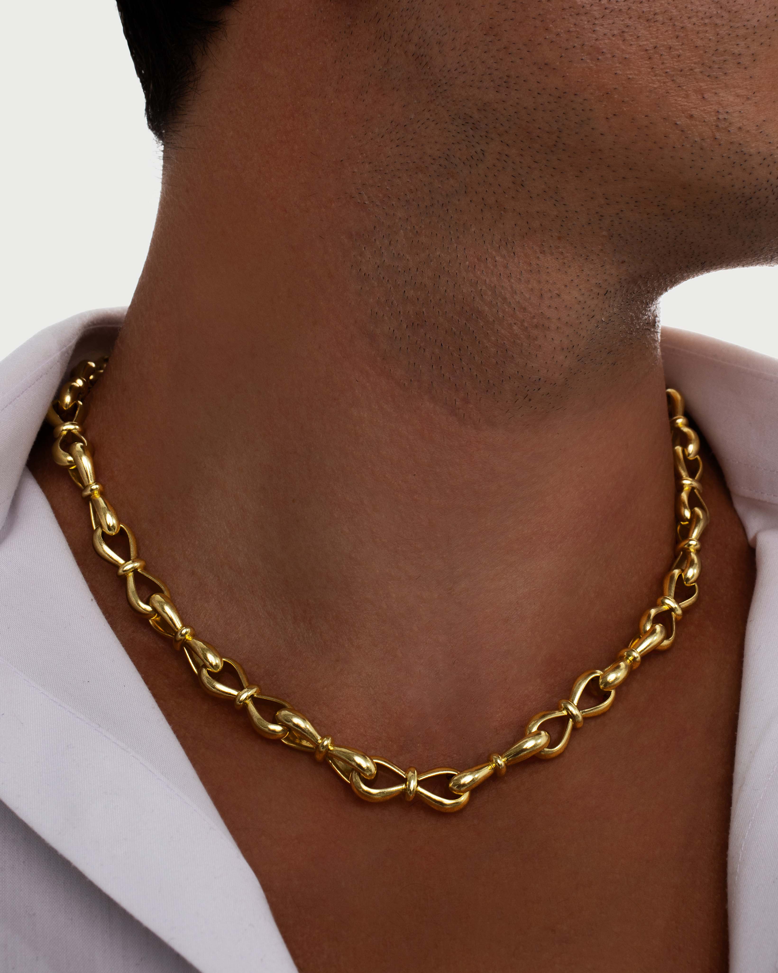 Together Forever Jumbo Forever Link Necklace Yellow Gold