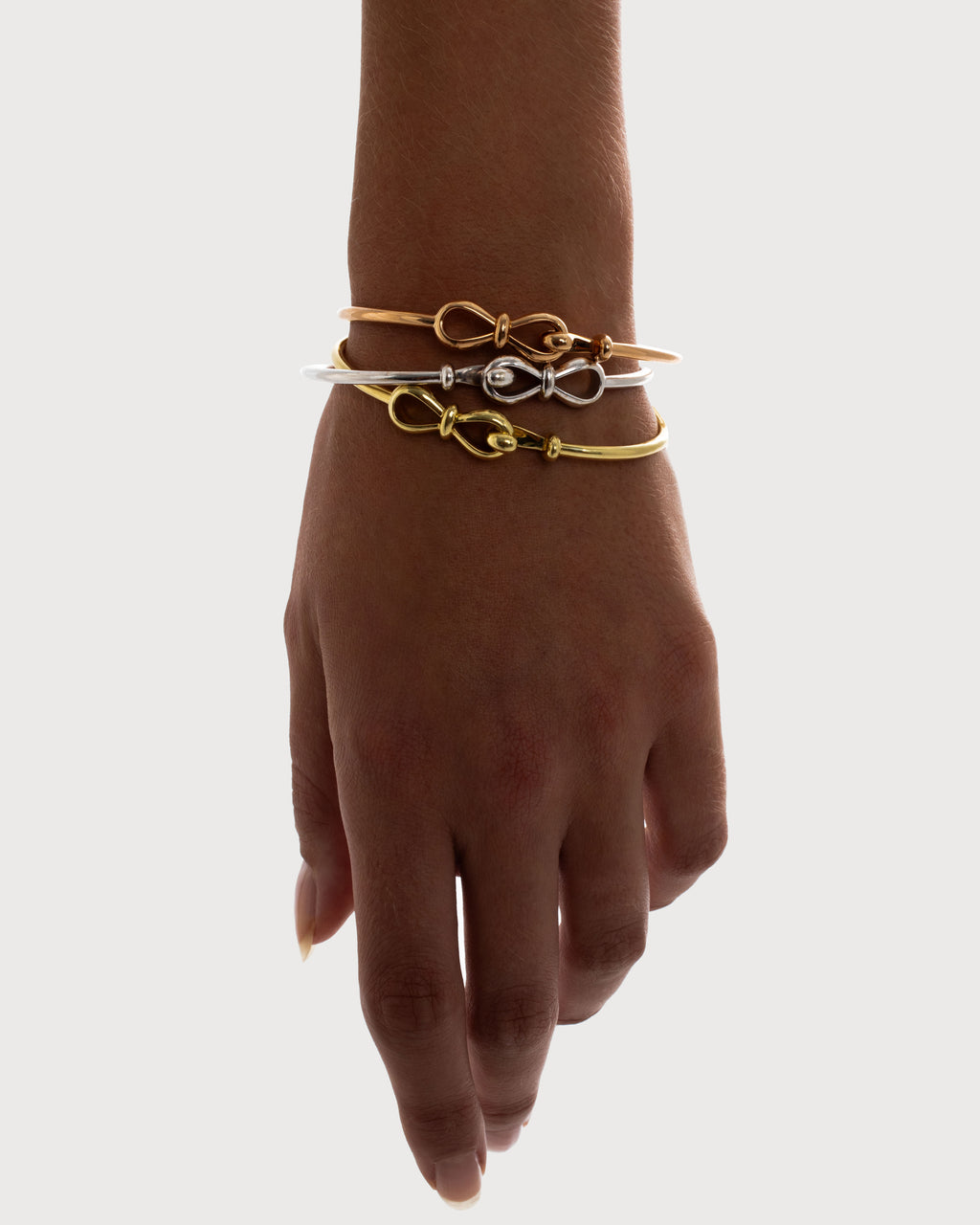 Together Forever Infinity Bangle in Rose Gold