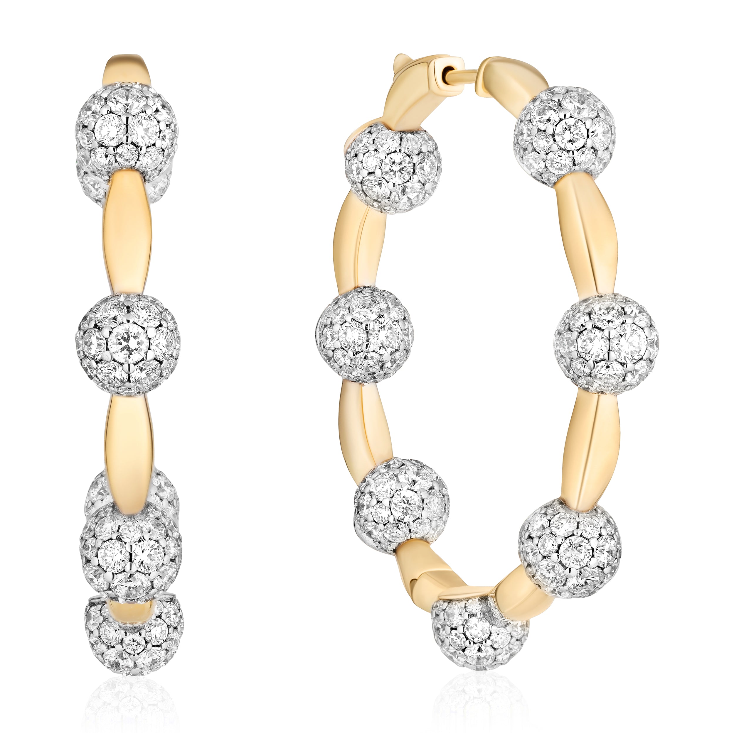 Celestial Hoop in Yellow Gold & Natural Diamonds