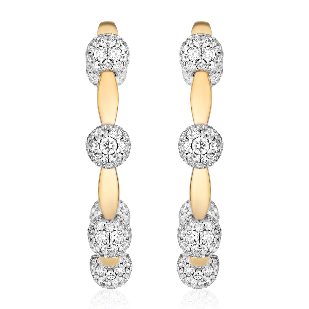 Celestial Hoop in Yellow Gold & Natural Diamonds