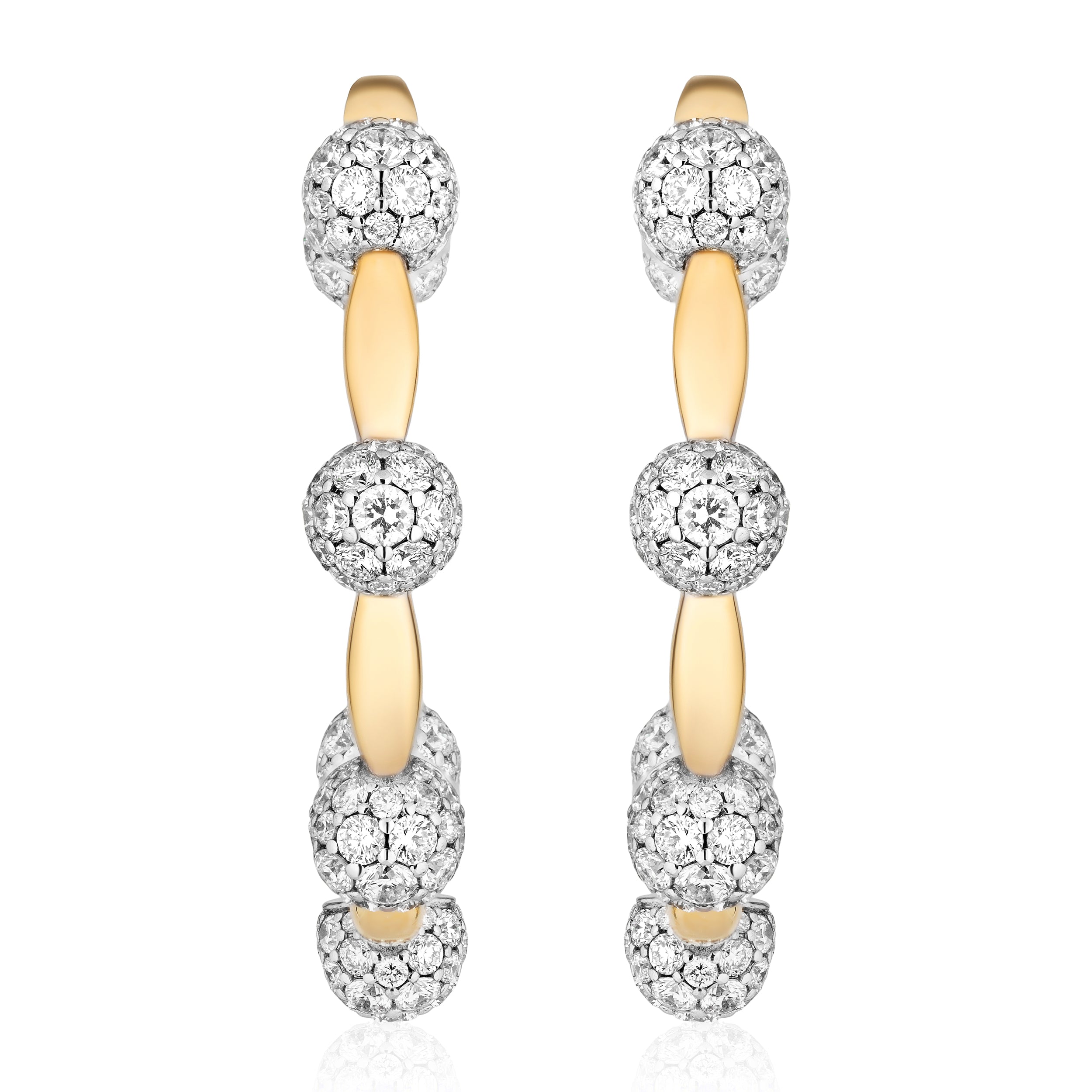 Celestial Hoop in Yellow Gold & Natural Diamonds