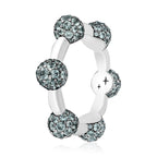Celestial Ring in White Gold with Grey Sapphires