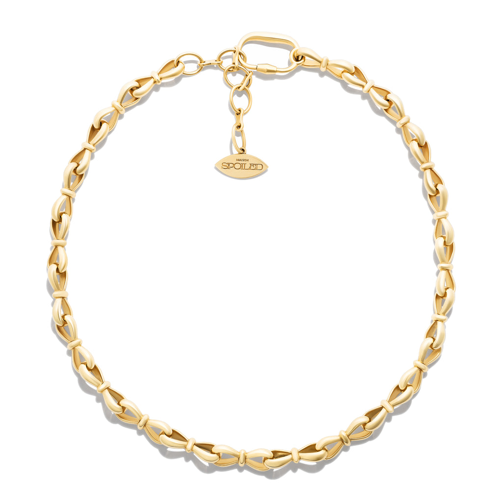 Together Forever Jumbo Forever Link Necklace Yellow Gold